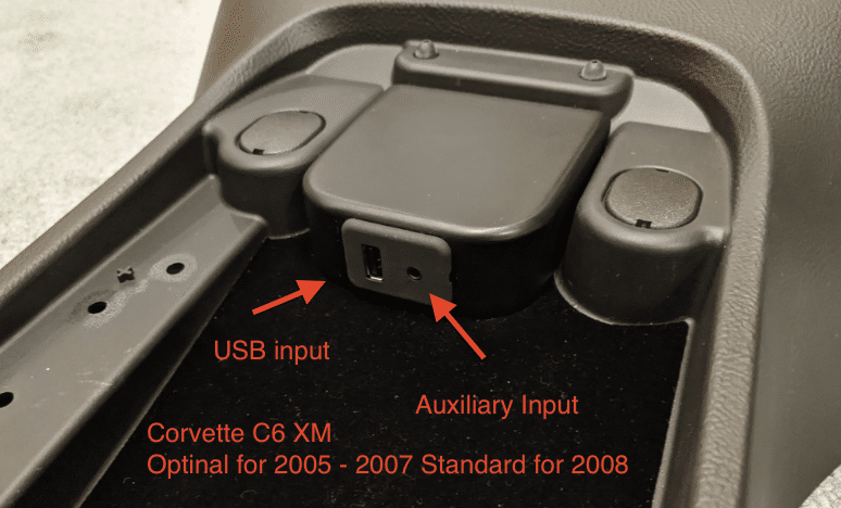 corvette c6 aux input